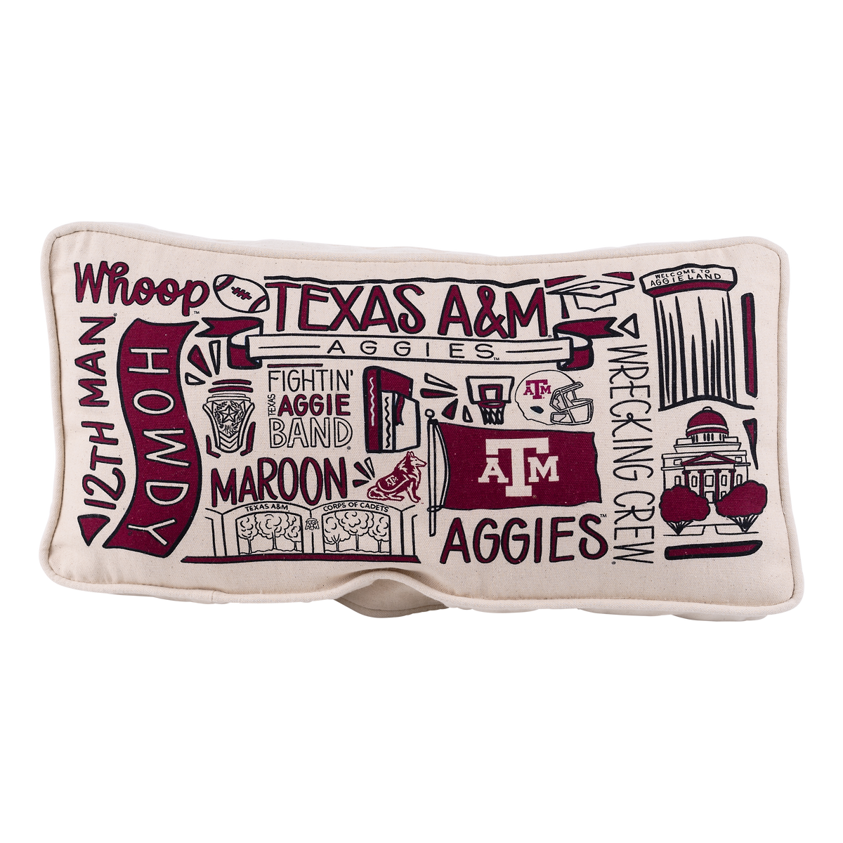 Texas A&M Collage Pillow