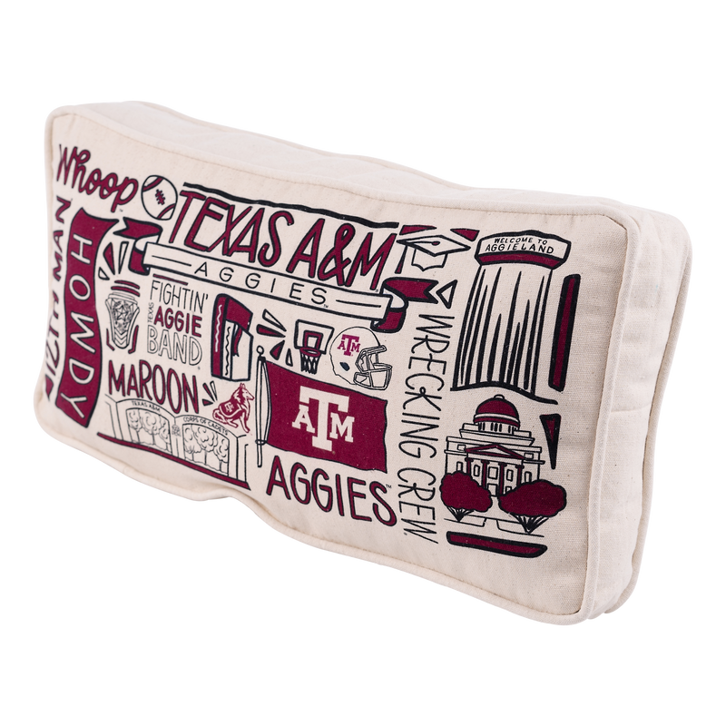 Texas A&M Collage Pillow