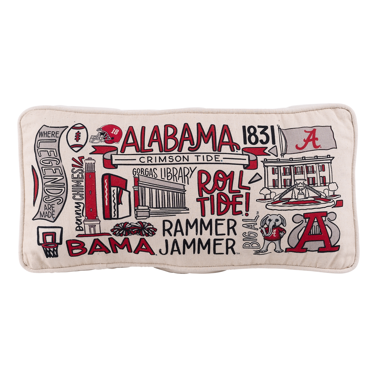 Alabama Collage Pillow