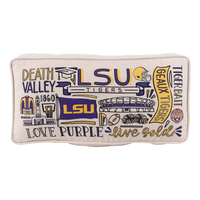 LSU Collage Pillow