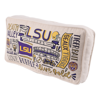 LSU Collage Pillow