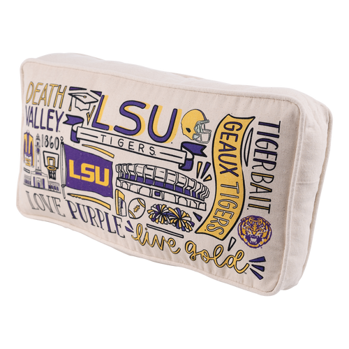 LSU Collage Pillow