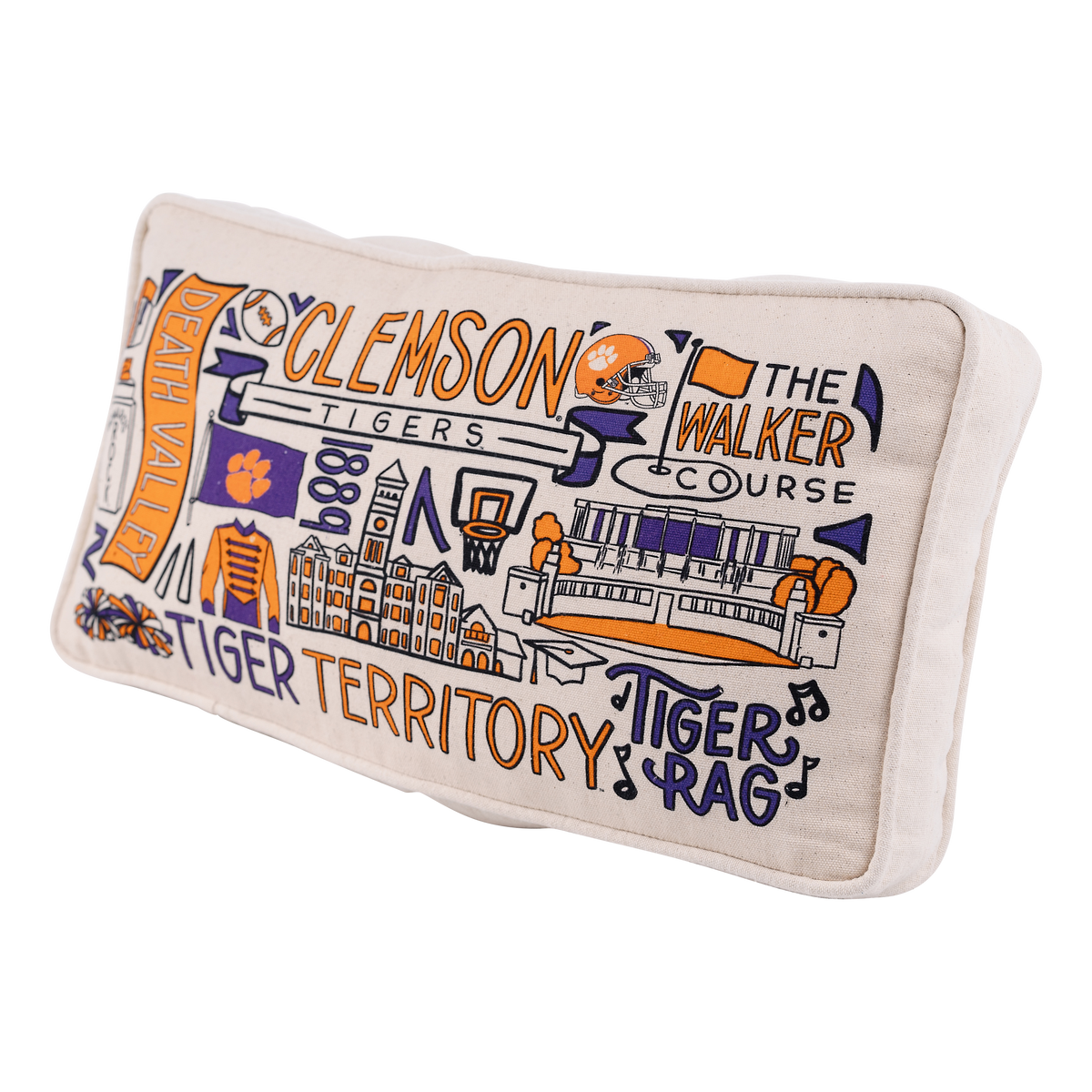 Clemson Collage Pillow