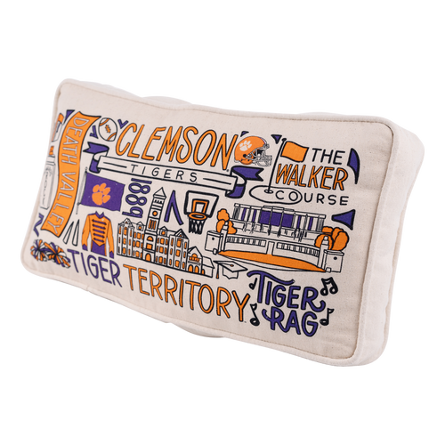 Clemson Collage Pillow