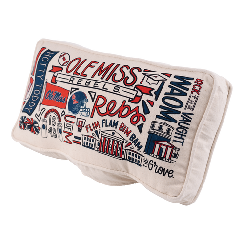 Ole Miss Collage Pillow