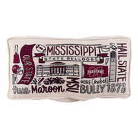 Mississippi State Collage Pillow