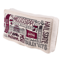 Mississippi State Collage Pillow