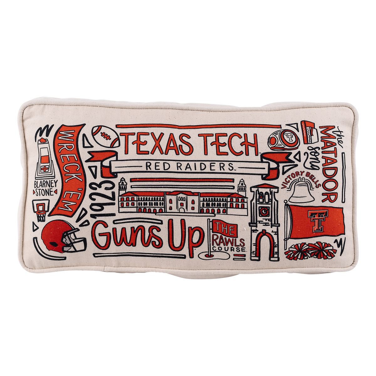 Texas Tech Collage Pillow