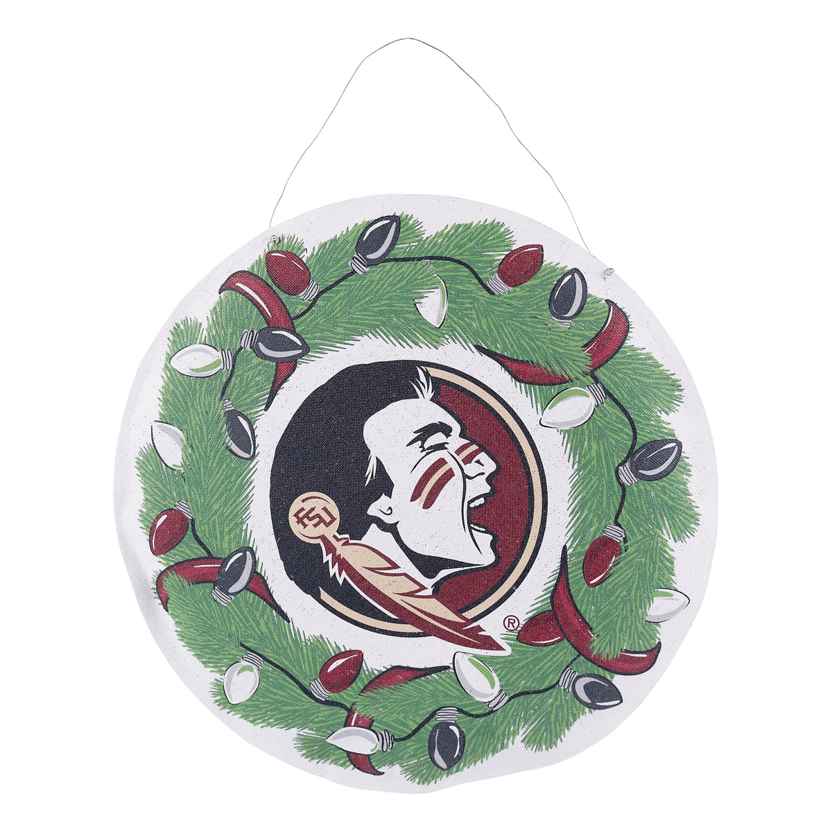 Florida State Wreath/Helmet Burlee