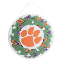 Clemson Wreath/Helmet Burlee