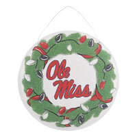 Ole Miss Wreath/Helmet Burlee