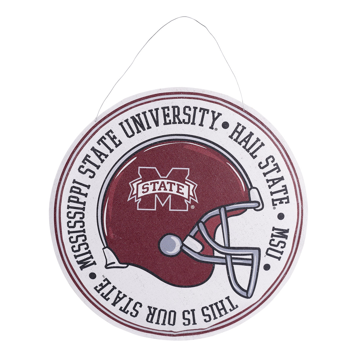 Mississippi State Wreath/Helmet Burlee