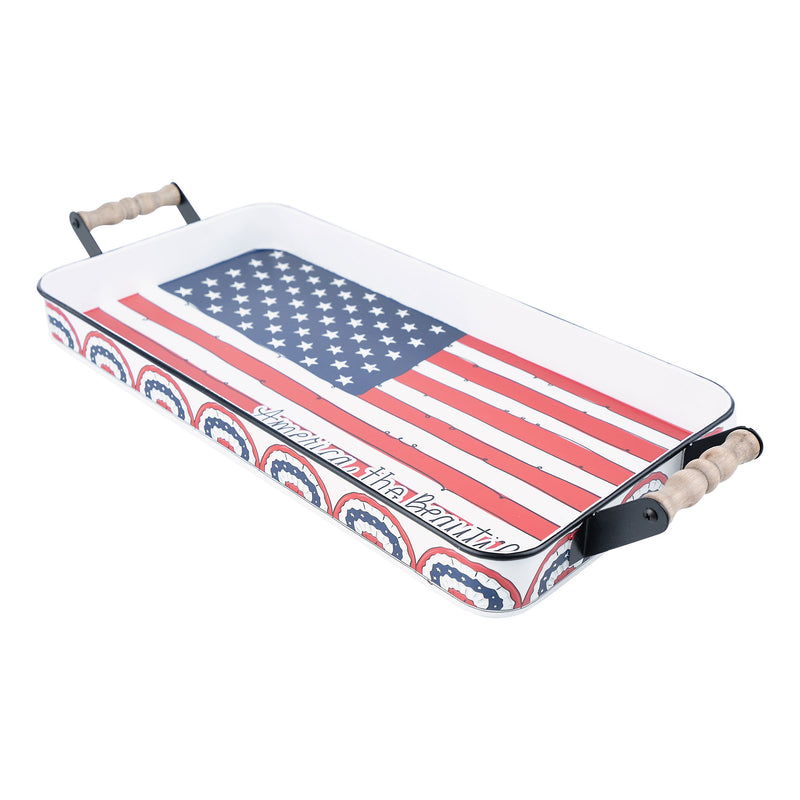 Fourth of July Enamel Tray