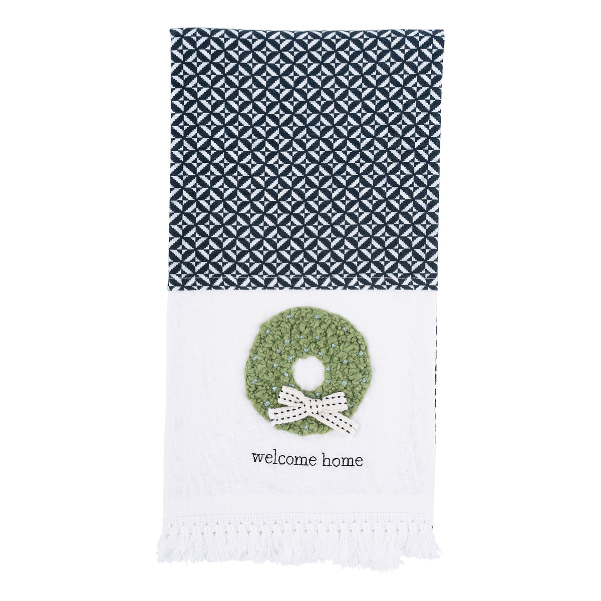 Welcome Home Wreath Tea Towel