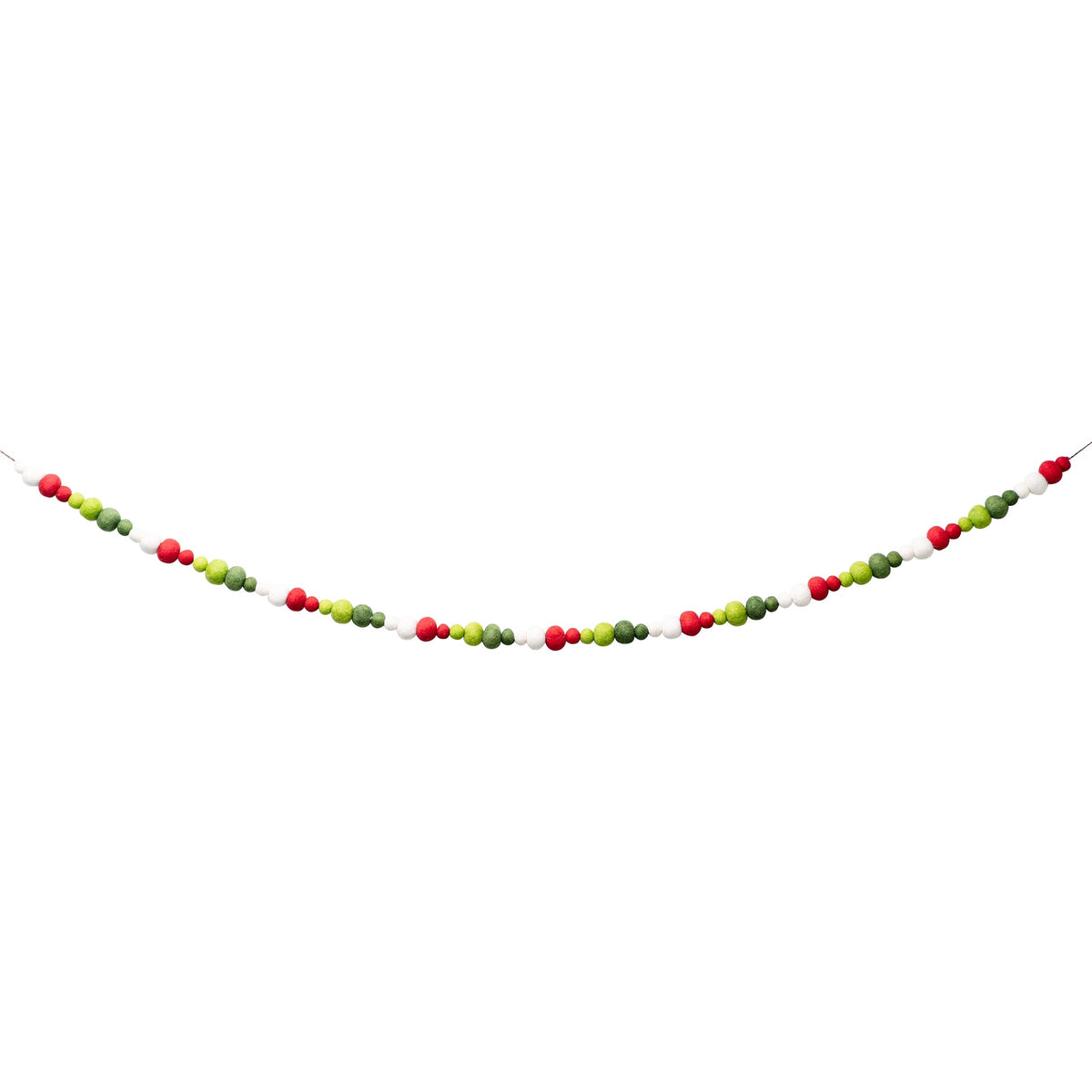 Red and Green Felt Garland