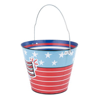 Fourth of July Enamel Bucket