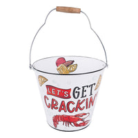 Crawfish Let's Get Crackin' Enamel Bucket