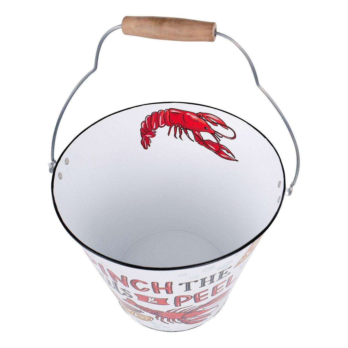 Crawfish Let's Get Crackin' Enamel Bucket