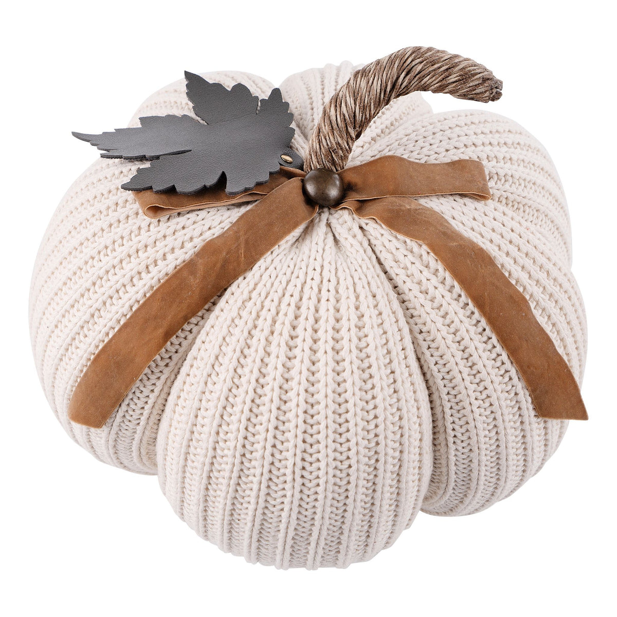 Cream Knit Pumpkin