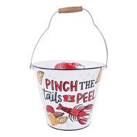 Crawfish Let's Get Crackin' Enamel Bucket