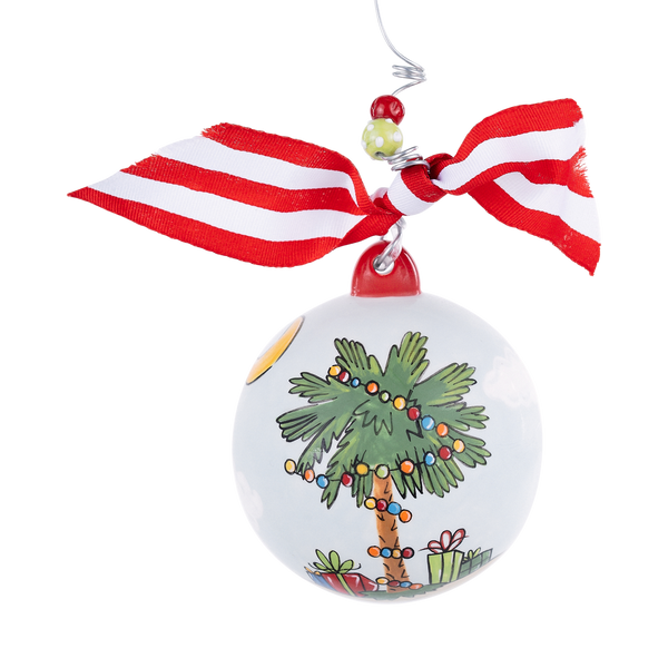 South Carolina Christmas Palm Tree Ornament