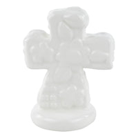 White Flower Cross Charcuterie Topper