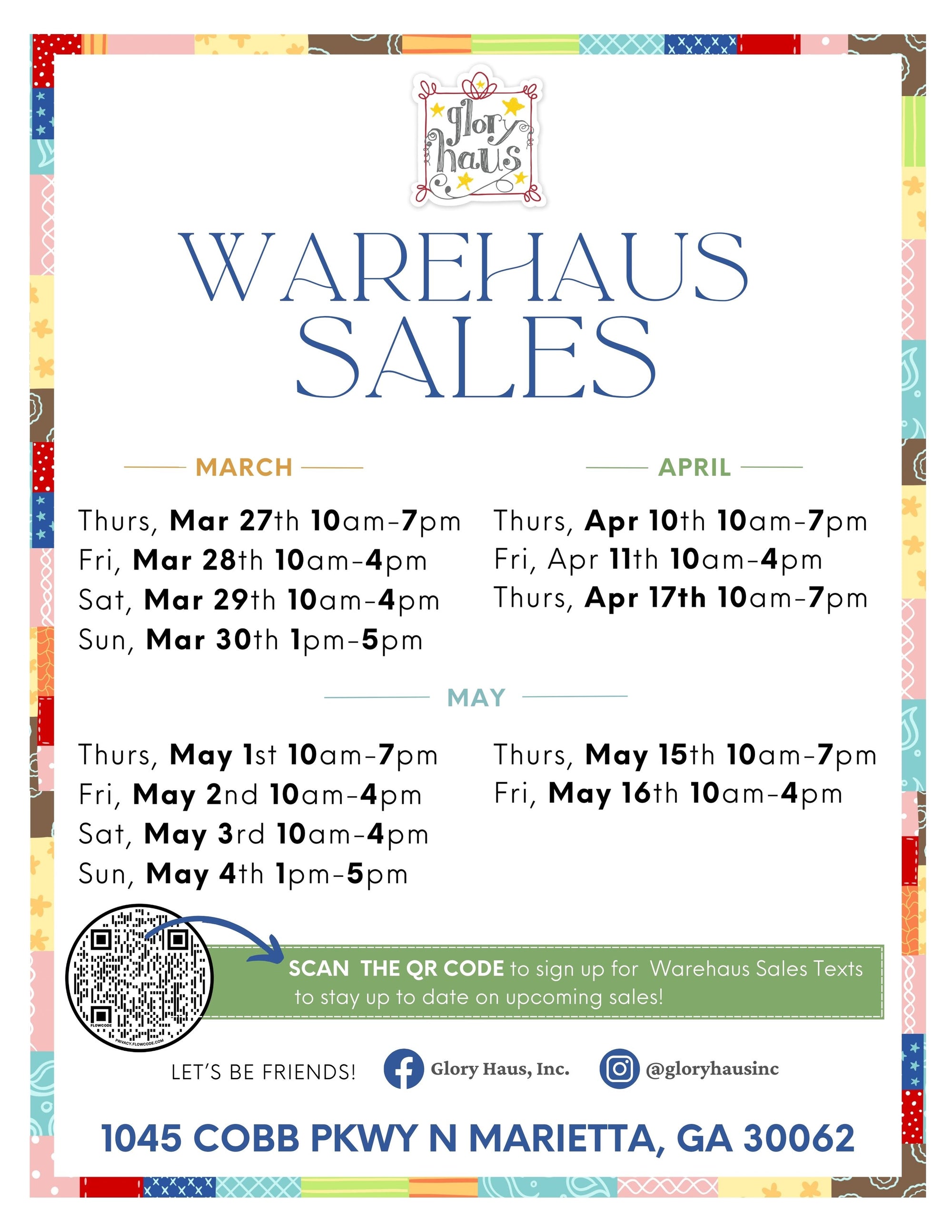 spring warehouse sales