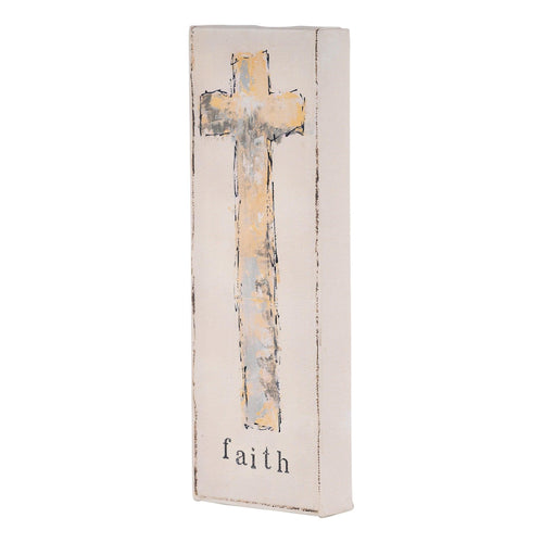 Faith Gold Cross Canvas - GLORY HAUS 