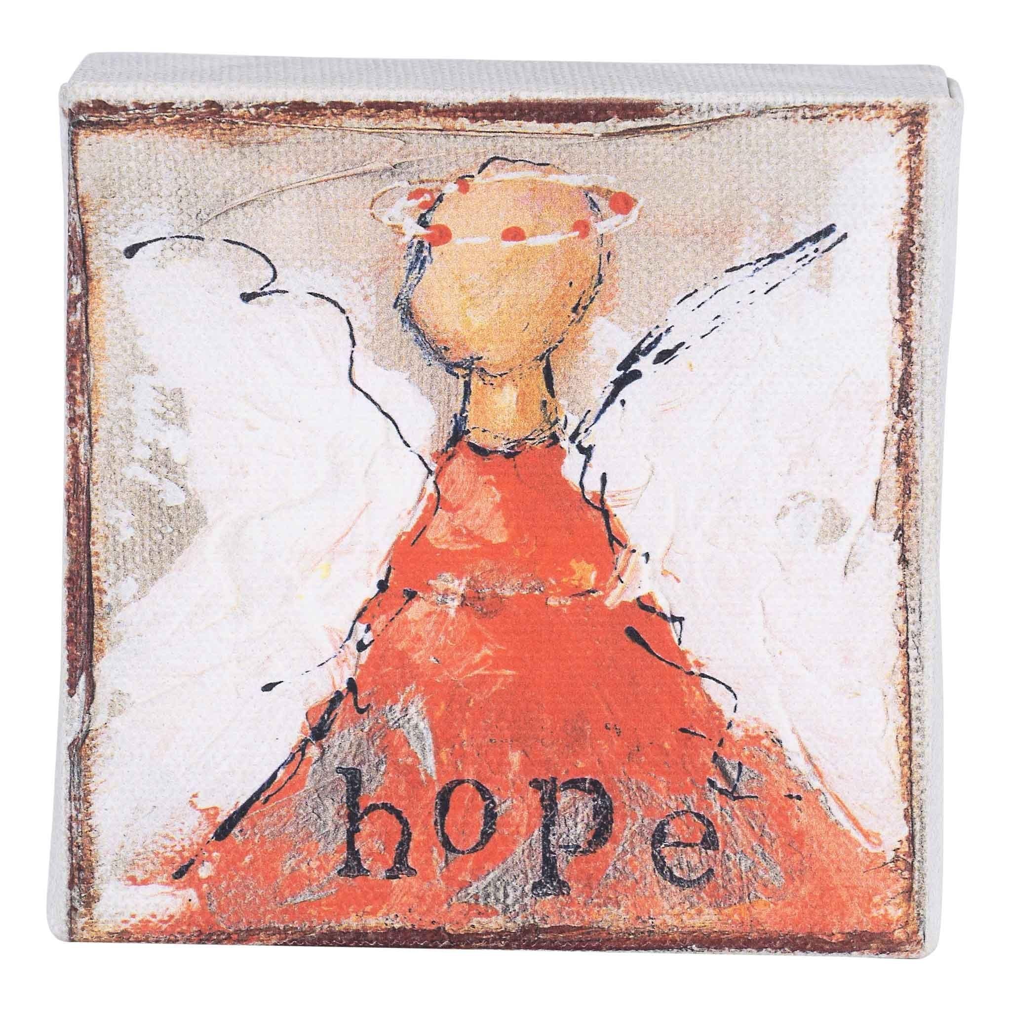 Hope Red Angel Canvas