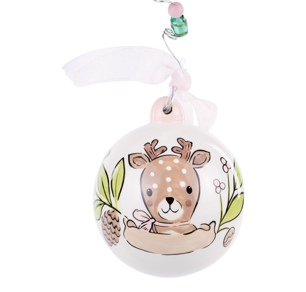 Baby Girl Deer 1st Christmas Ornament