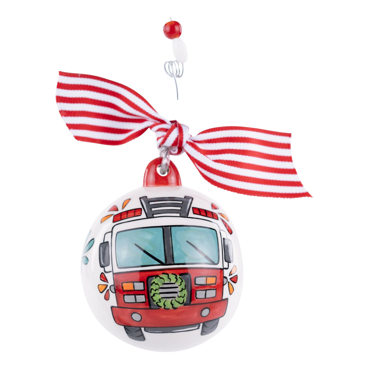 Fire Truck and Hydrant Ornament