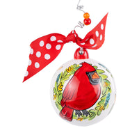 Red Bird Always With You Wreath Ornament