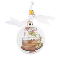 Mr. & Mrs. Wedding Cake Ornament