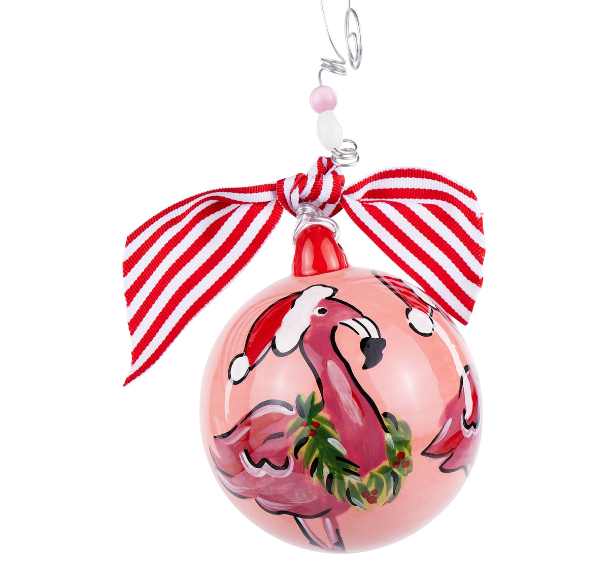 Christmas Flamingo Ornament