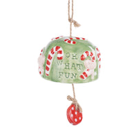 Oh What Fun Candy Cane Bell Ornament