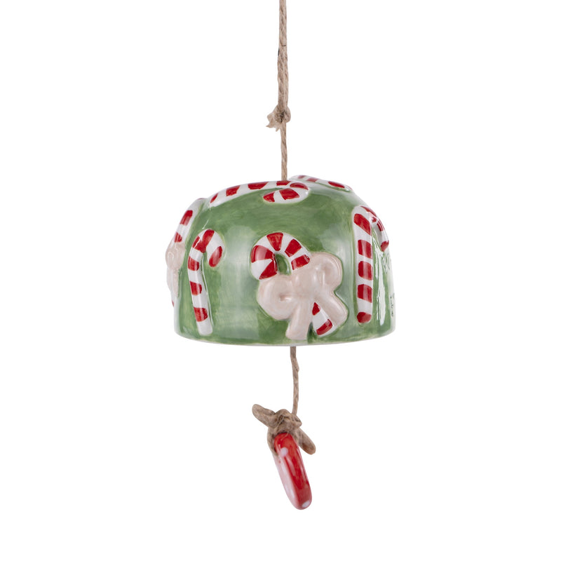 Oh What Fun Candy Cane Bell Ornament