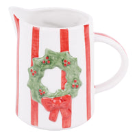 Merry & Bright Wreath Pitcher