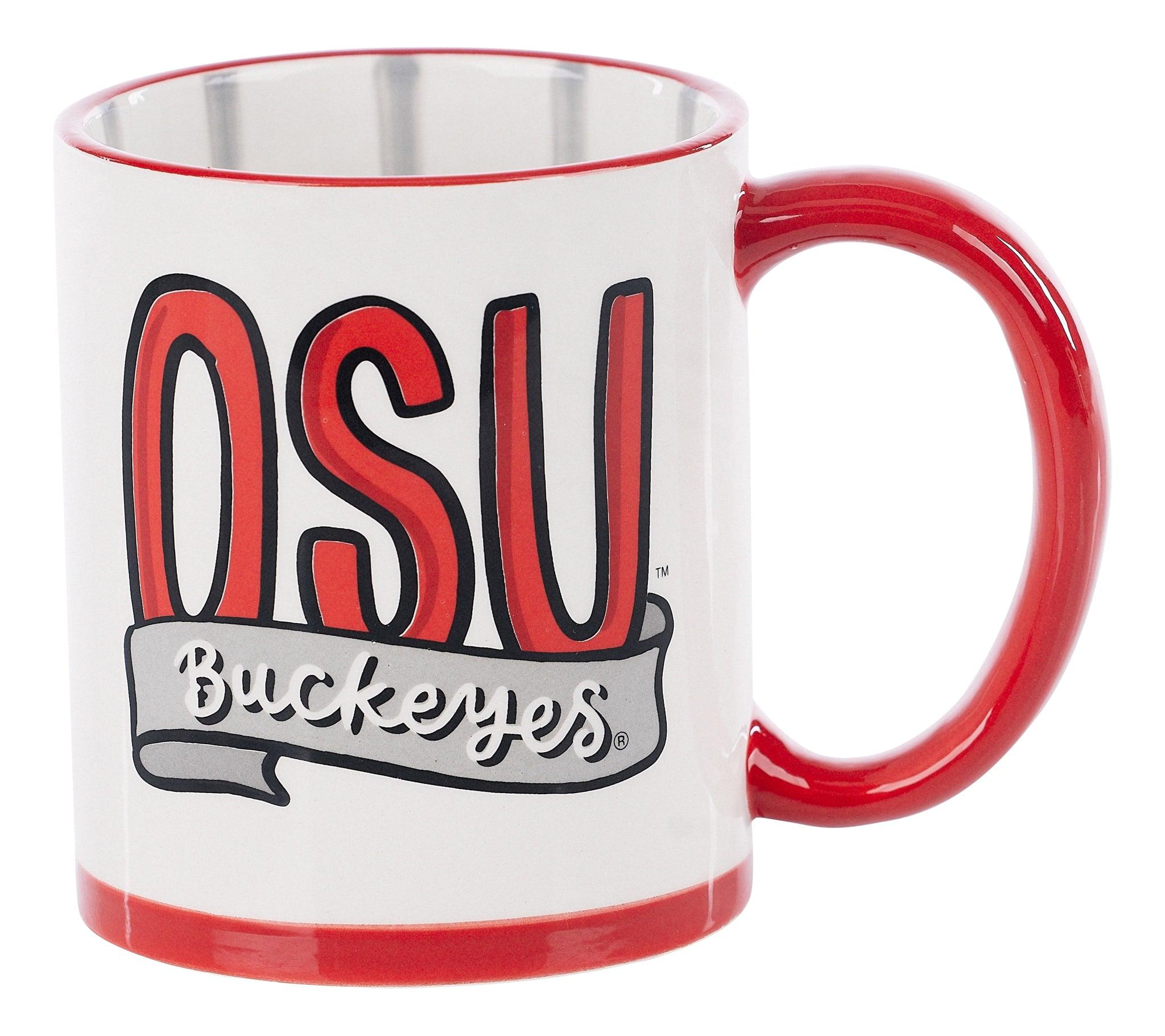 2 Vintage Ohio State University Coffee Cups Mugs /WBNS Voice 