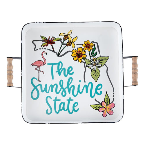 Florida Sunshine State Enamel Tray - GLORY HAUS 