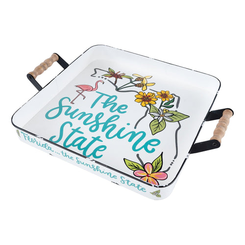 Florida Sunshine State Enamel Tray - GLORY HAUS 