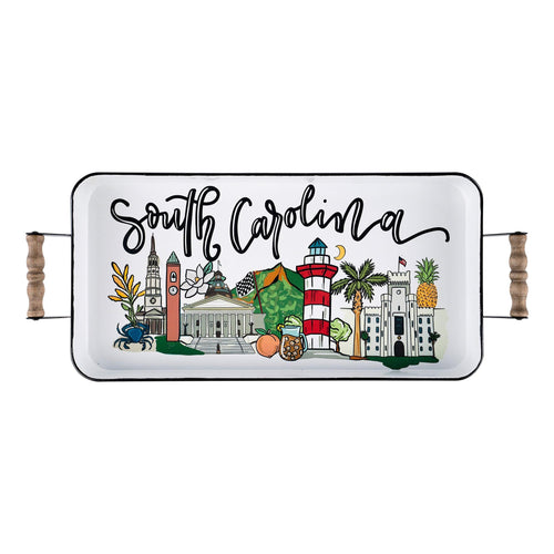 State of South Carolina Landmark Enamel Tray - GLORY HAUS 