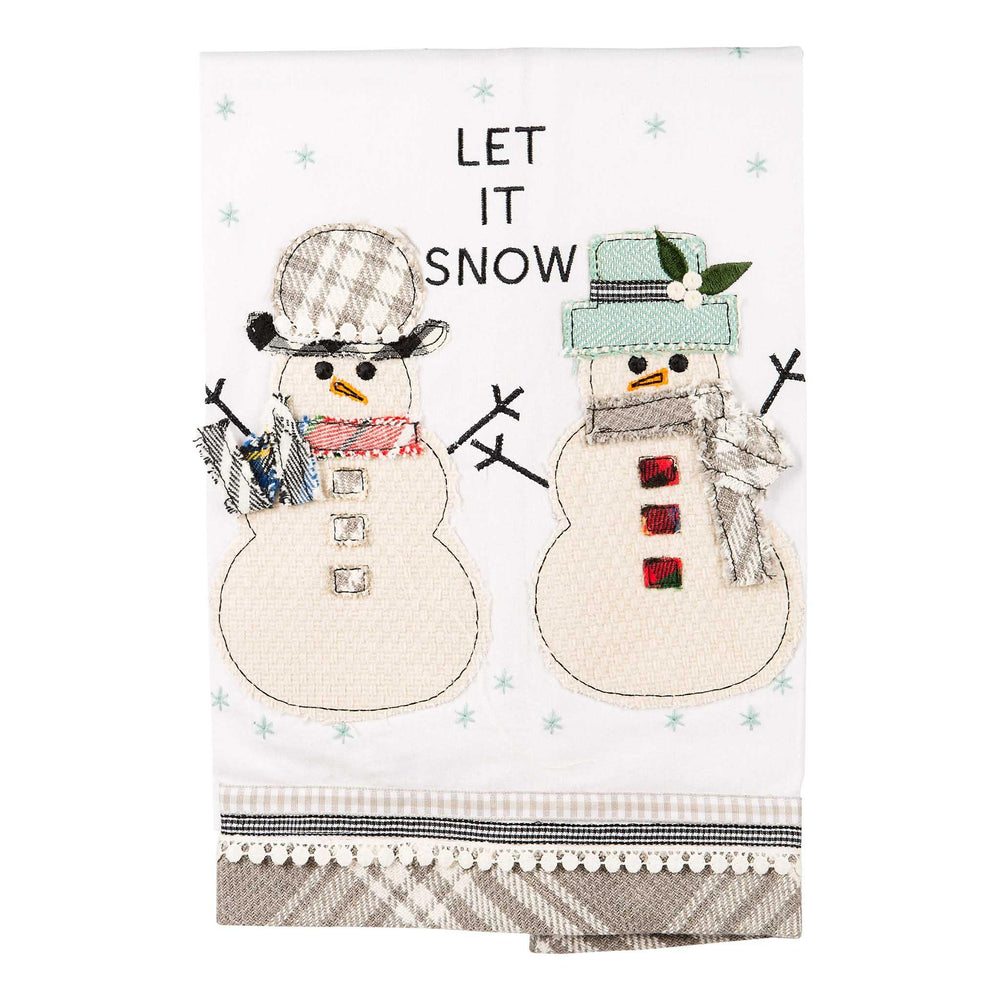 Welcome Friends Snowman – Kitchen Tea Towel
