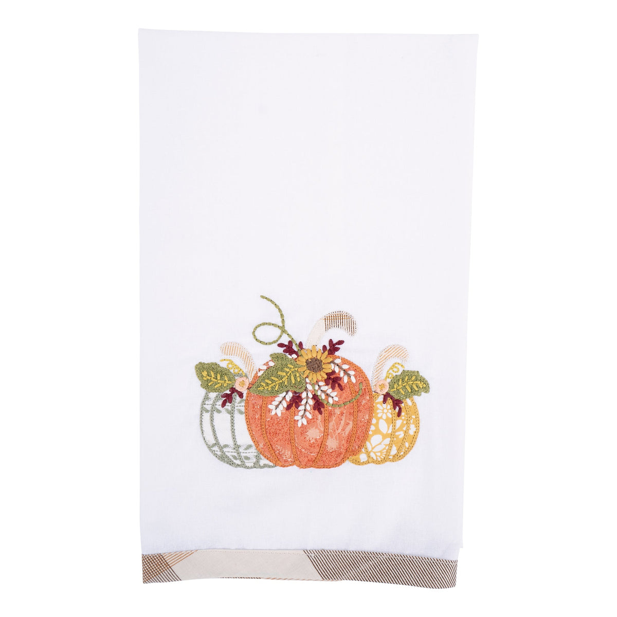 Happy Harvest Pumpkin Trio Tea Towel