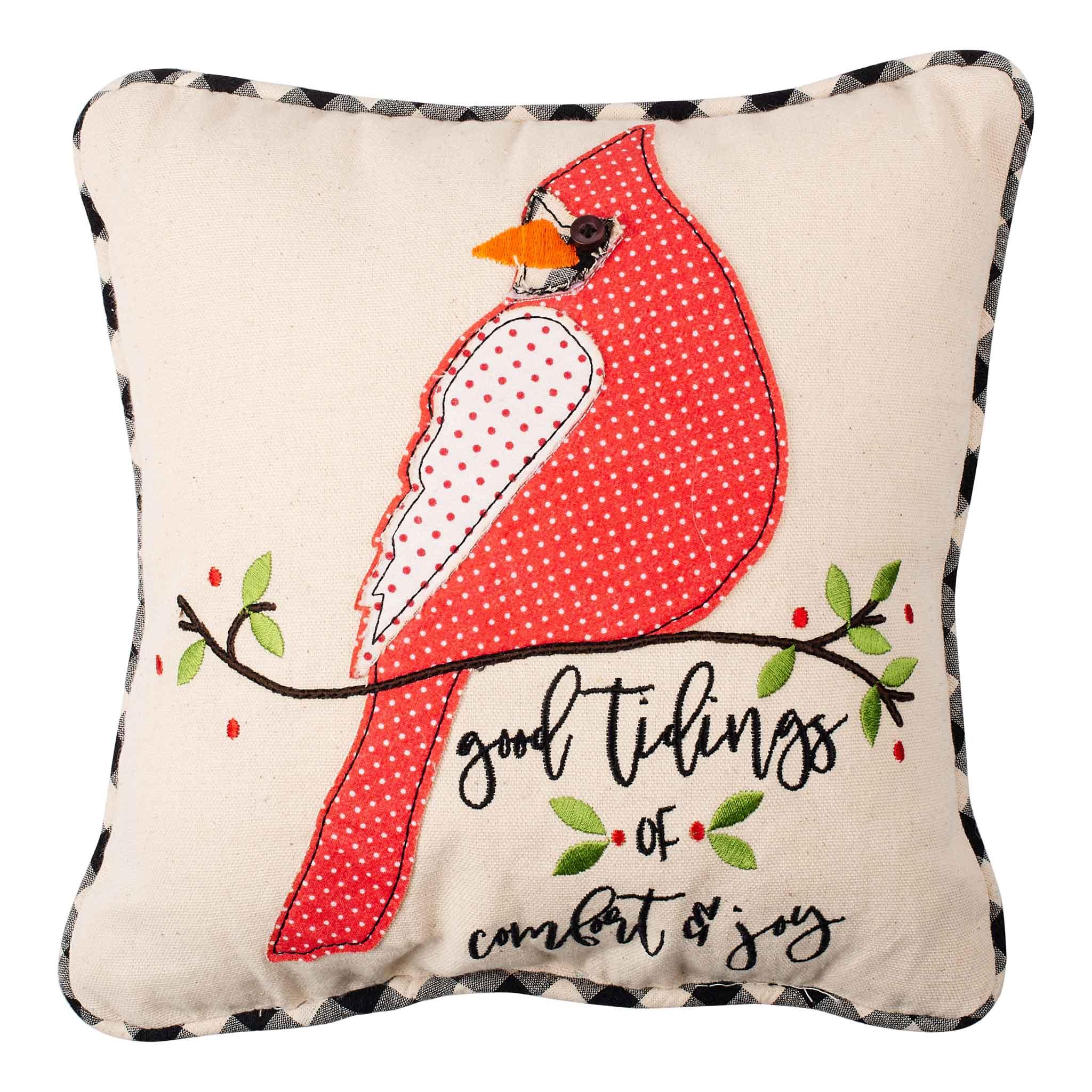 Good Tidings Comfort and Joy Pillow GLORY HAUS