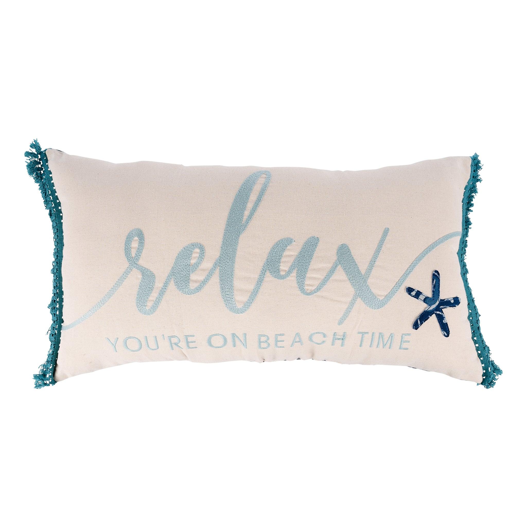 Relax on Beach Time Pillow