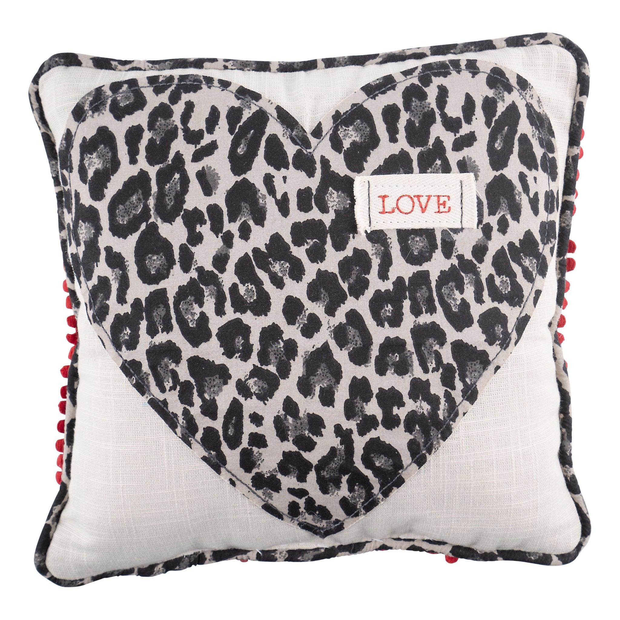 Black and discount white cheetah pillow