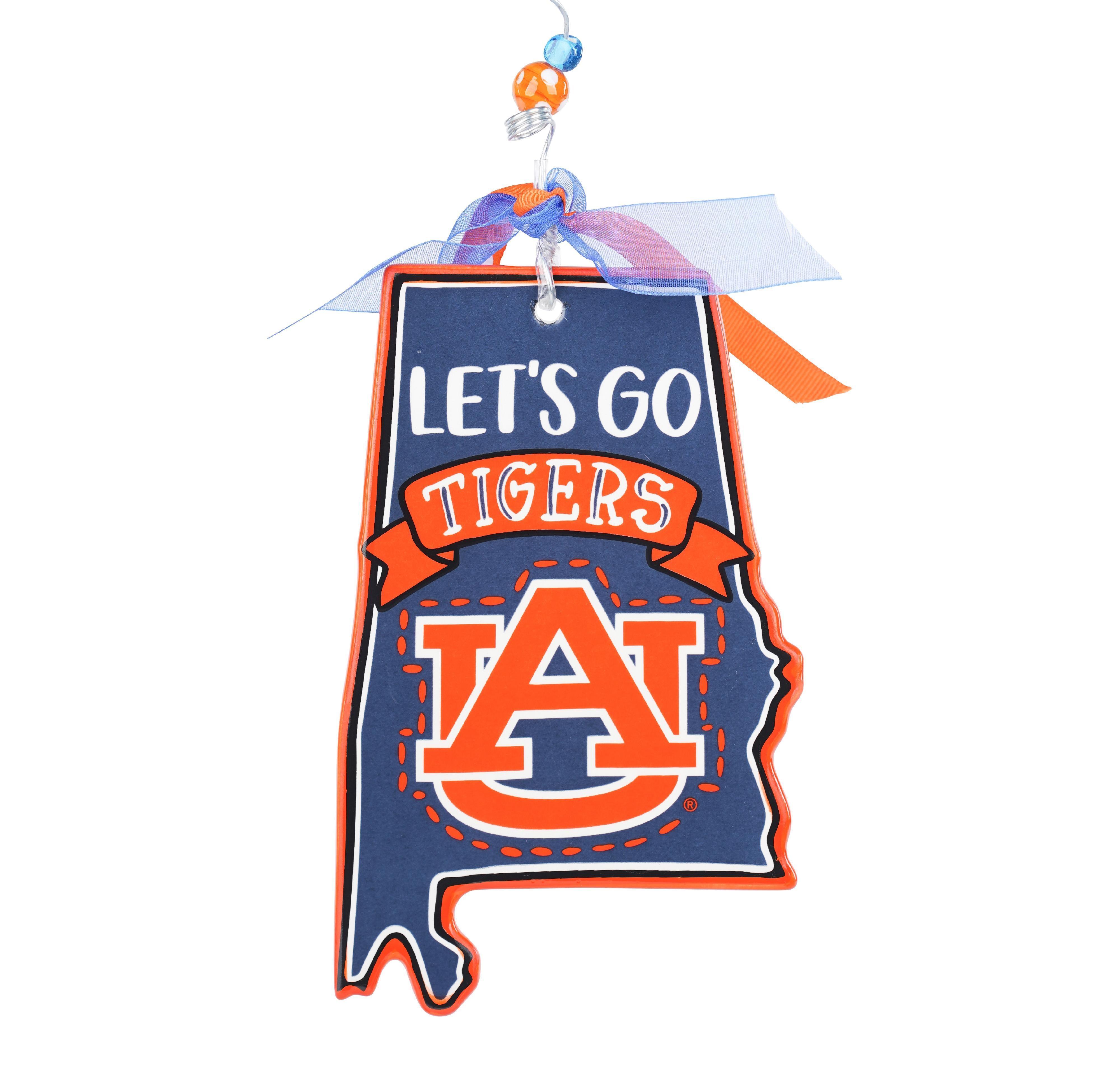 Show Your Auburn Spirit with our Let's Go Auburn Flat Ornament
