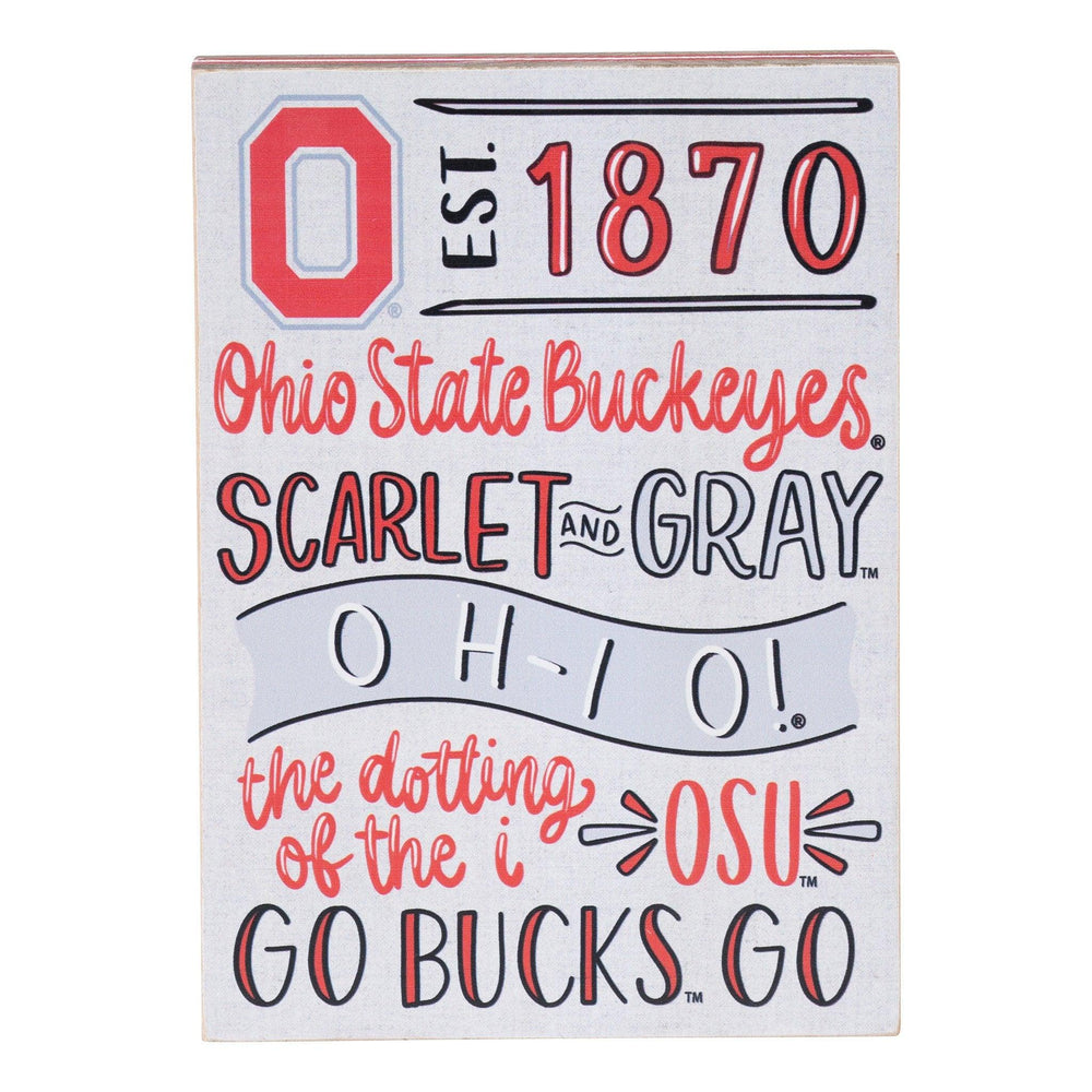 Summit Gifts SD90005 Ohio State Fan Cloud College Sign